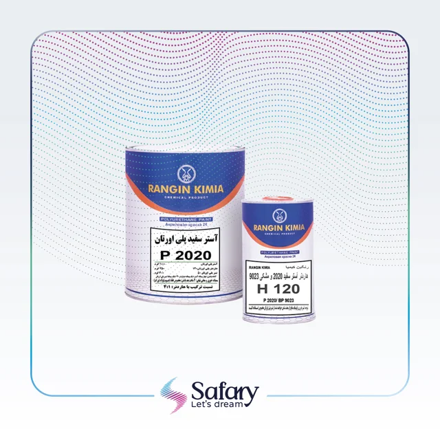 آستر سوپر سفید پلی اورتان کد ۲۰۲5 +هاردنر 150 رنگین کیمیا | 5 کیلوگرم